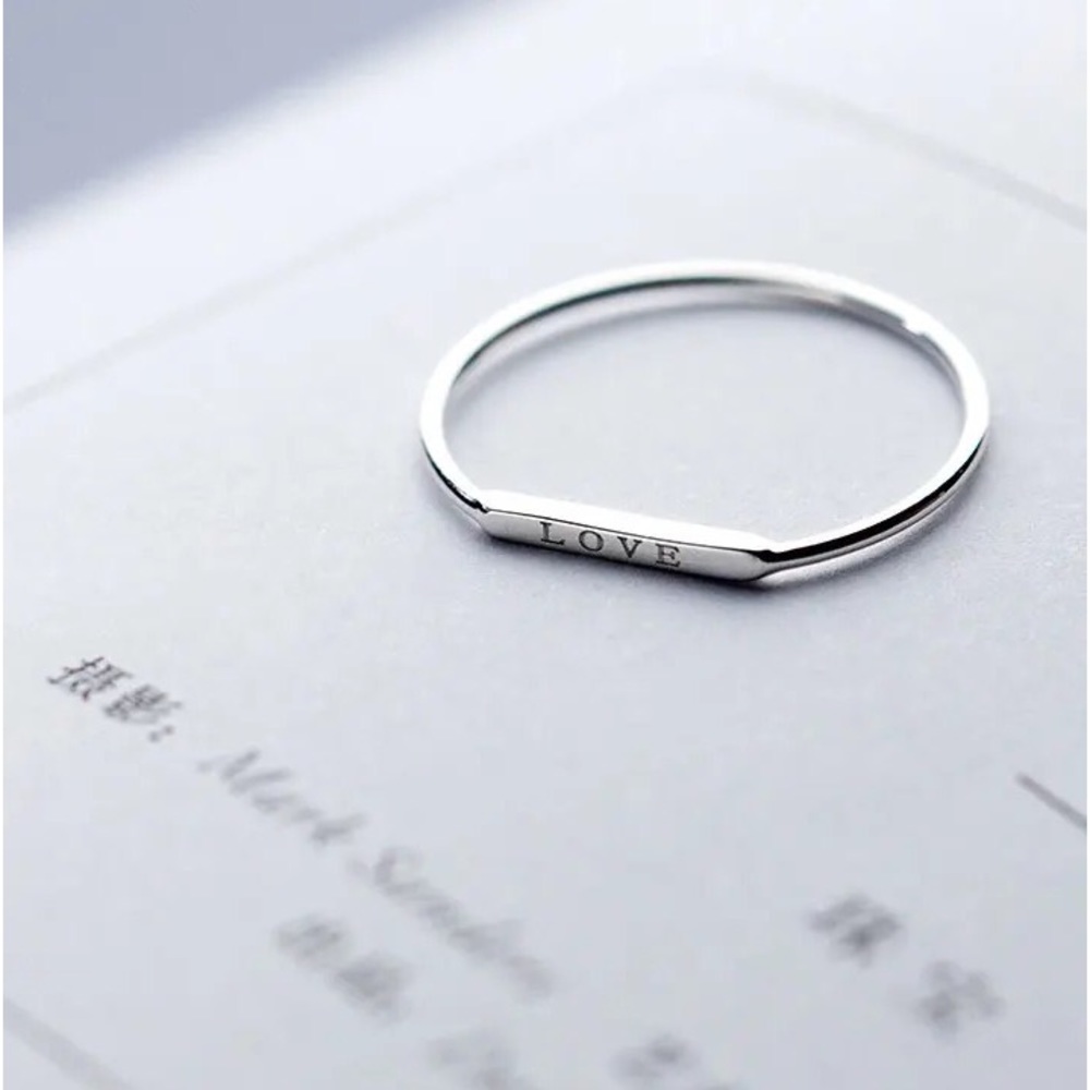 🥇HOST PICK🥇Love ring letter word sterling silver 925 jewelry - Picture 2 of 3